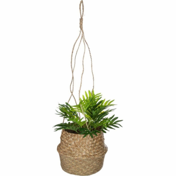 HowHomely Závěsný květináč z mořské trávy 18 cm