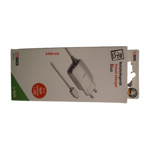 2GO Nabíječka 2GO Ladegerät 12W Lightning + 1x USB, kabel...