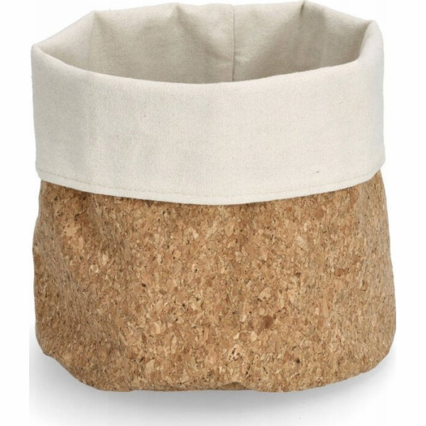 Zeller Úložný koš z korku a bavlny, O 20 x 20 cm