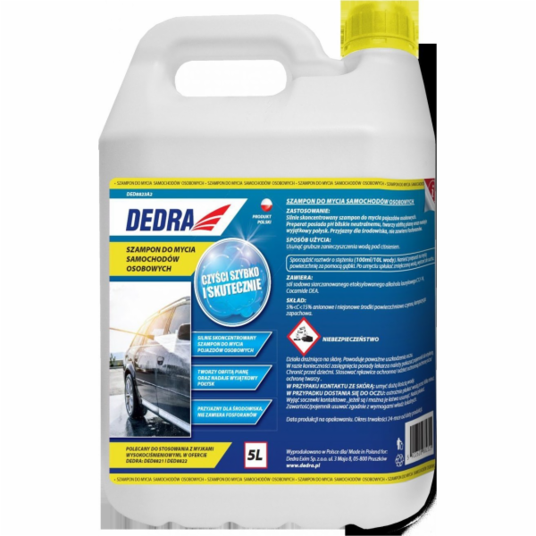 Dedra šampon 5l pro osobní automobily