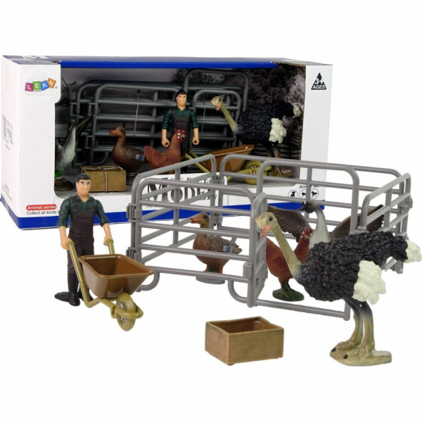 LeanToys Sada figurek farmářských ptáků Farm Animals