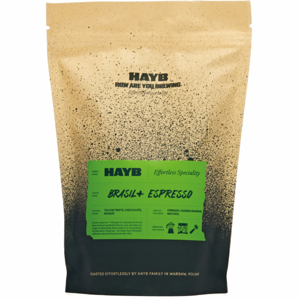 HAYB Kávová zrna HAYB - Brasil+ Espresso 1kg