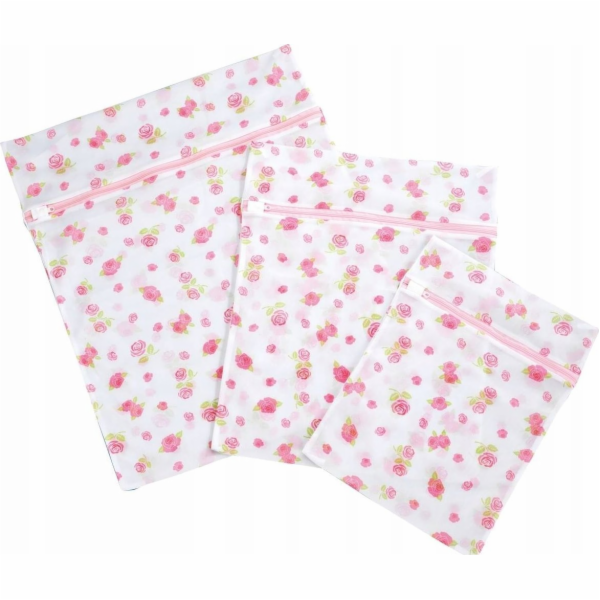 Maximex pytle na prádlo, sada 3 kusů, růžový vzor