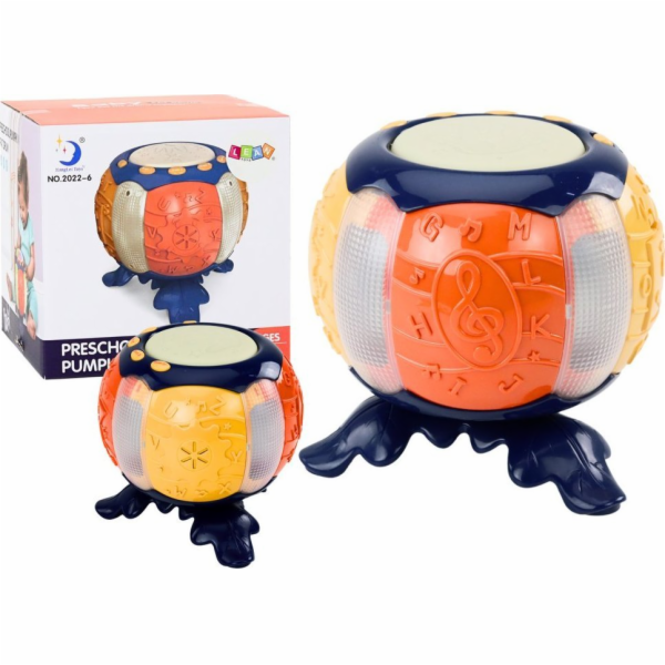 LeanToys Vzdělávací Dýňová Interaktivní Hudební Světla Zn...