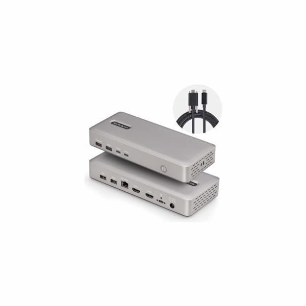 Startech USB4 Docking Station, USB-C 40Gbps, Dual Video H...