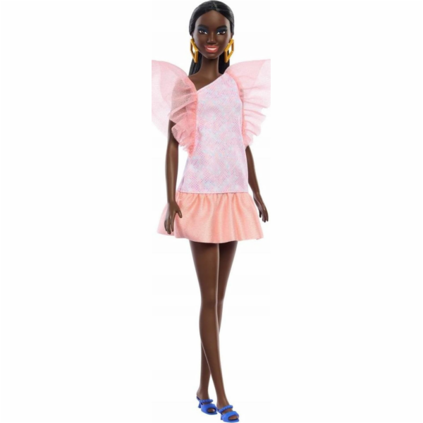 Mattel Panenka Barbie Fashionistas s černými vlasy (HRH14)