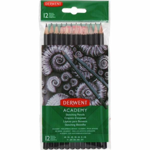 Swanson Tužky Derwent ve fólii 12 5H-6B