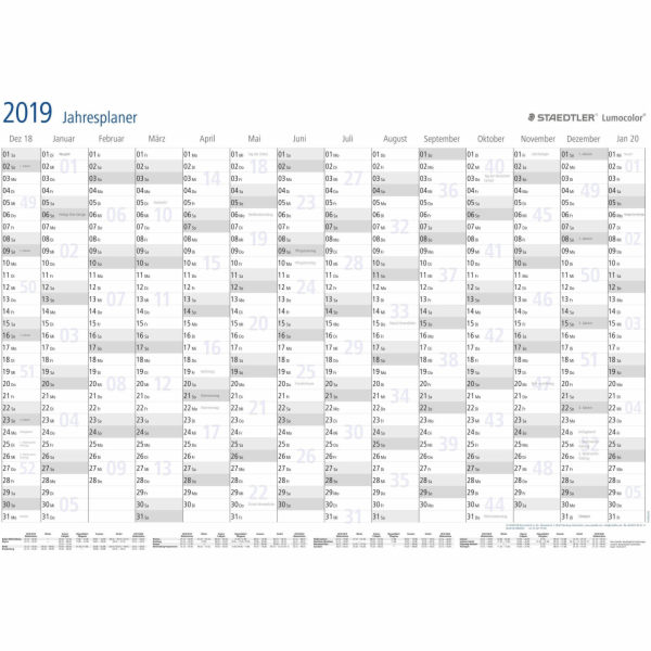 Staedtler STAEDTLER Jahresplaner Lumocolor plánovač roku ...