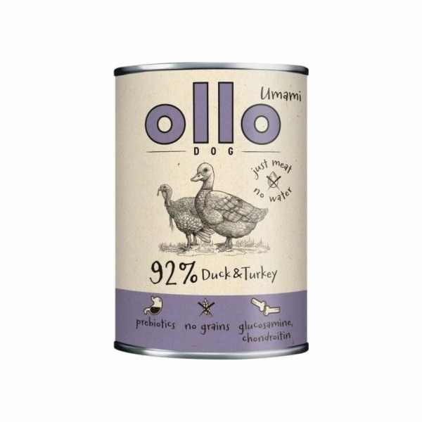 OLLO Umami Duck and turkey - vlhké krmivo pro psy - 400g