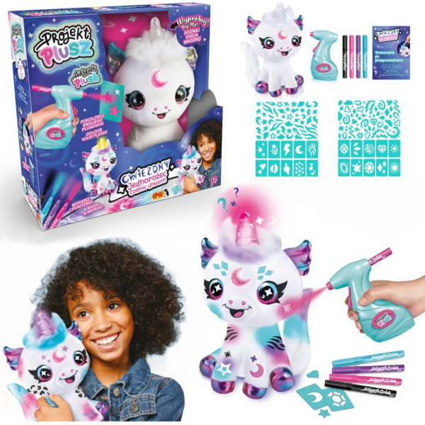 Epee Project Plyšový - Hvězdný jednorožec se svítícím rohem