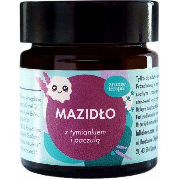 LullaLove Lullalove, Mast s tymiánem a pačuli, 30 ml