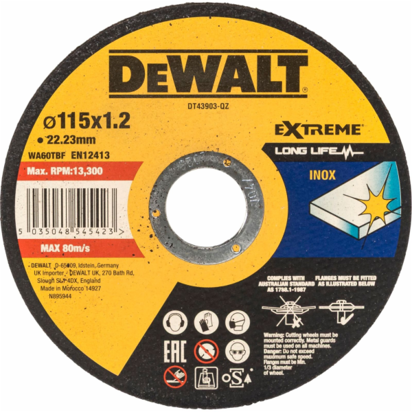 DeWalt DT43903-QZ EXTREME Trennscheibe 115mm