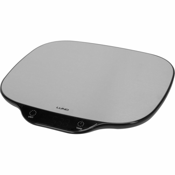 Lund Kuchyňská váha z nerezové oceli 27x25x1,8 cm