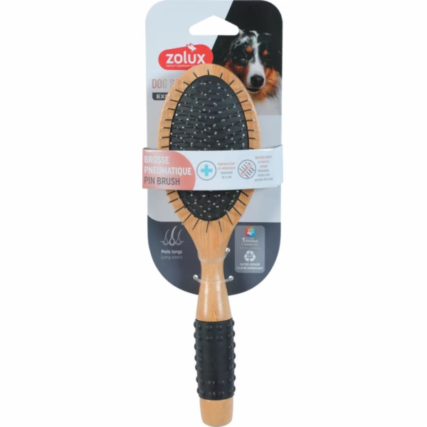 Zolux ZOLUX Pneumatický dřevěný kartáč pro psy PSÍ SALÓN