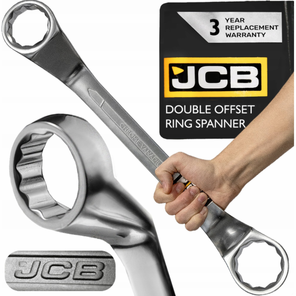 JCB Očkový klíč 45 stupňů 10-12 mm