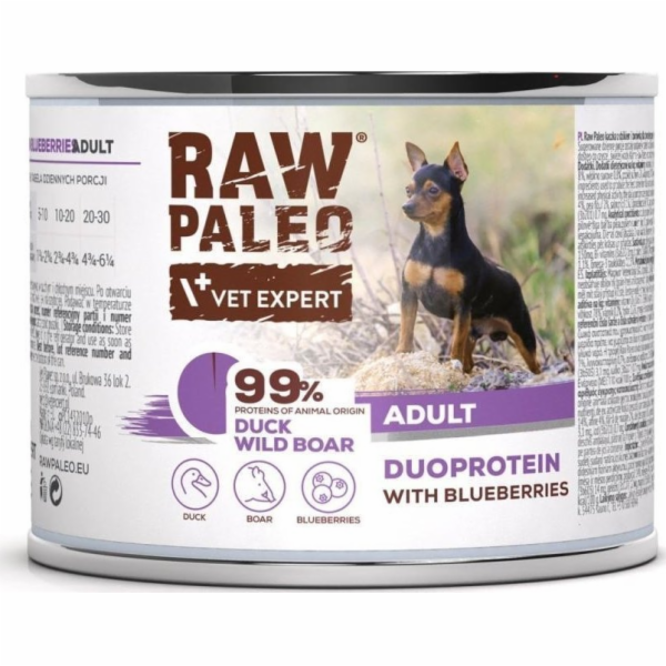 VETEXPERT Raw Paleo Duoprotein Duck & Boar Adult - vlhké ...