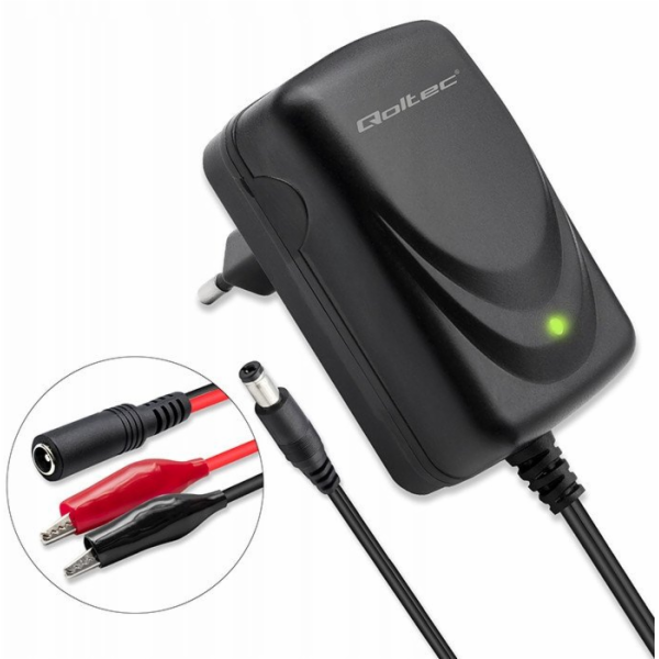 Qoltec Automatická nabíječka baterií AGM GEL STD 12V | 1,...