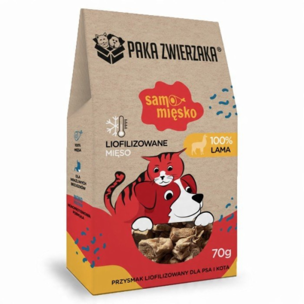 PAKA ZWIERZAKA Samo Mięsko Lama - pamlsek pro psa - 70g