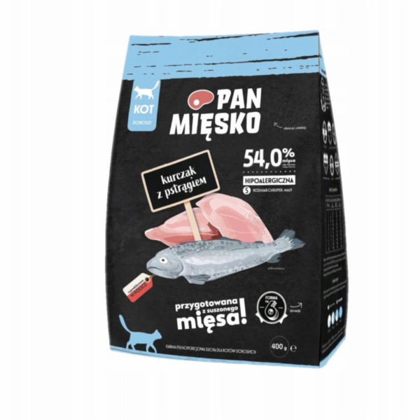 PAN MIĘSKO Chicken with trout S - suché krmivo pro kočky ...