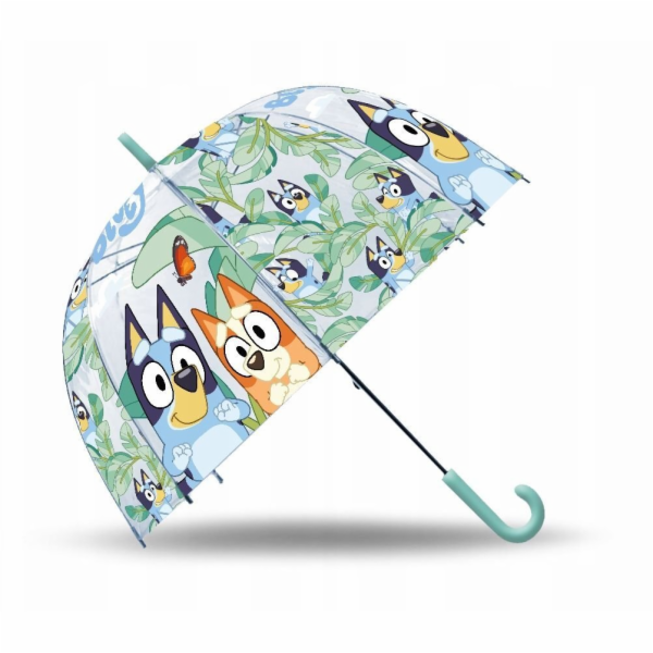 Kids Euroswan Modrý průhledný manuální deštník