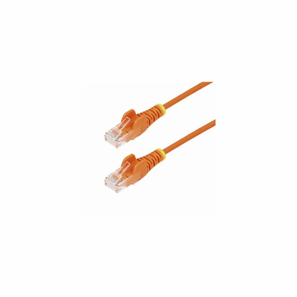 Startech 1.5m Orange Slim CAT6 Ethernet Cable, Snagless, ...
