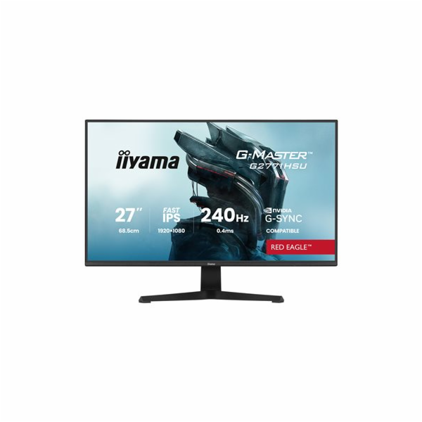 iiyama G-Master/G2771HSU-B1/27"/IPS/FHD/240Hz/0,4ms/Černá/3R