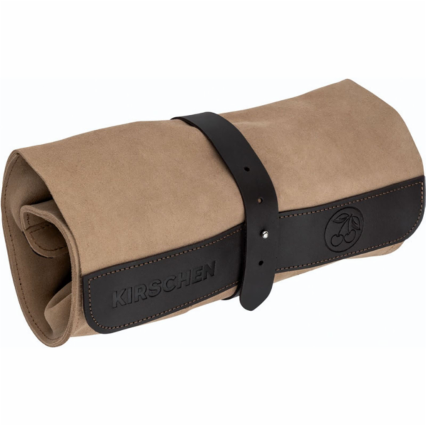 Kirschen Leder-Rolltasche, leer 12 Fächer