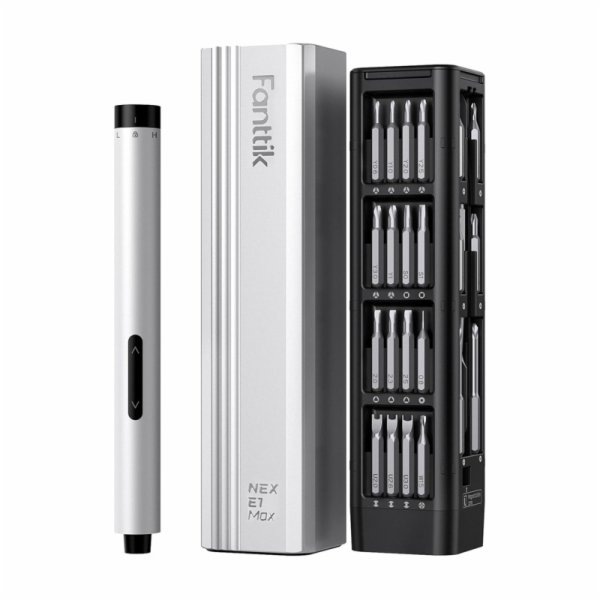 Sada elektrických šroubováků Fanttik E1 Max 3,7 V (stříbrná)