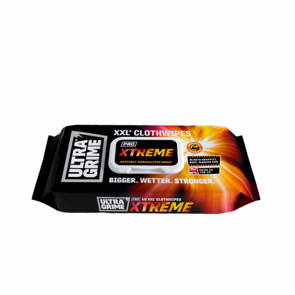 Profi čisticí ubrousky ULTRAGRIME® Xtreme 40ks XXL