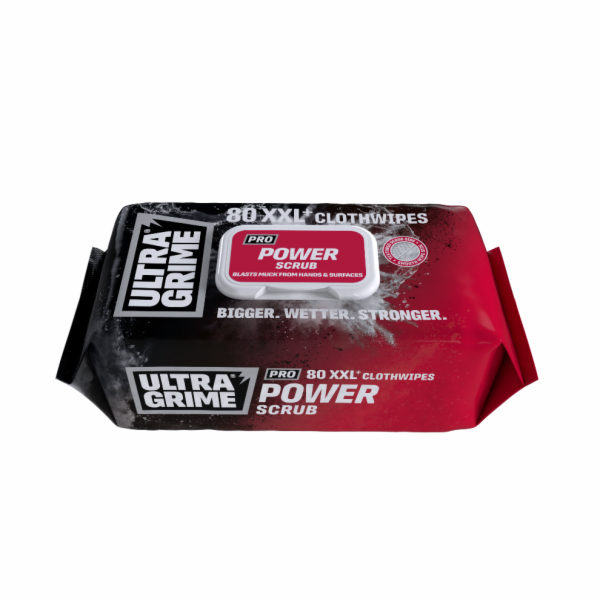 Profi čisticí ubrousky ULTRAGRIME® POWER SCRUB 80ks XXL