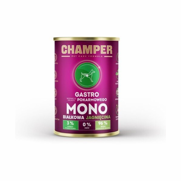 CHAMPER Gastro Monoprotein Lamb - vlhké krmivo pro psy - ...