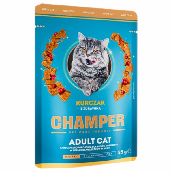 CHAMPER Chicken with cranberries - mokré krmivo pro kočky...
