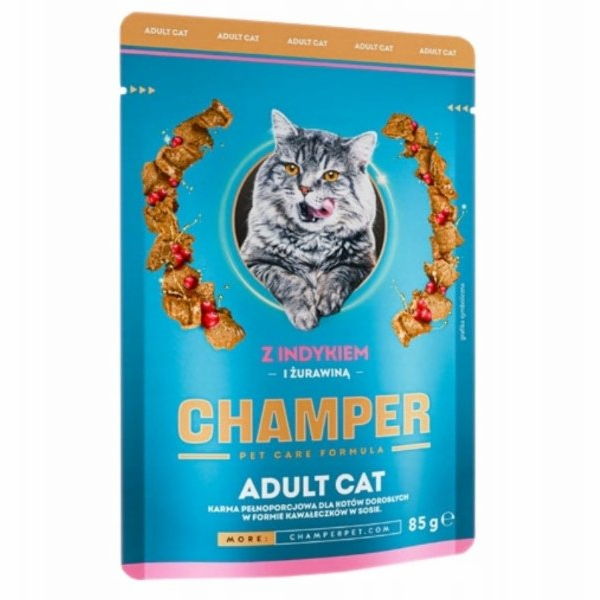 CHAMPER with turkey and cranberries - mokré krmivo pro ko...