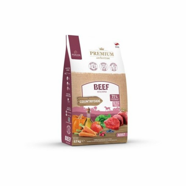 POKUSA Premium Selection Beef Adult - suché krmivo pro ps...