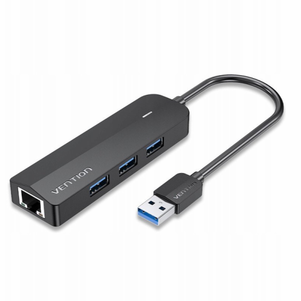 Hub 5w1 Vention USB 3.0 + adapter Gigabit Ethernet