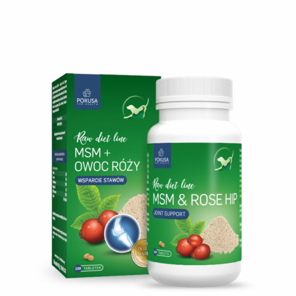 POKUSA RawDietLine MSM & Rosehip - doplňky stravy pro psy...