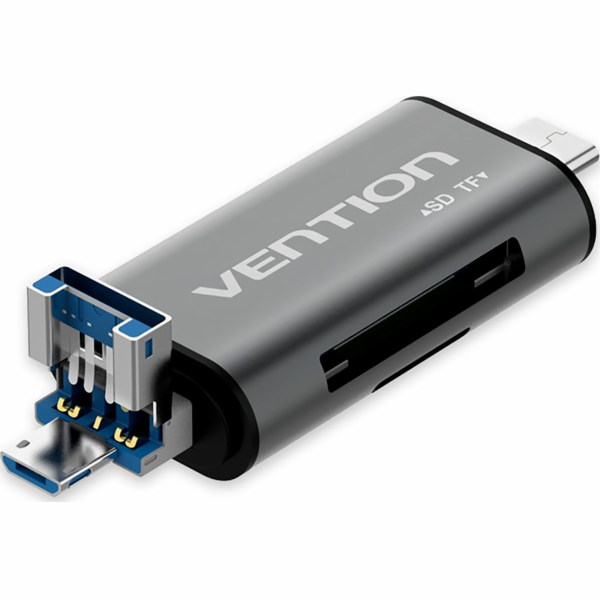 Vention CCHH0 čtečka karet USB Type-A/USB Type-C/Micro-US...