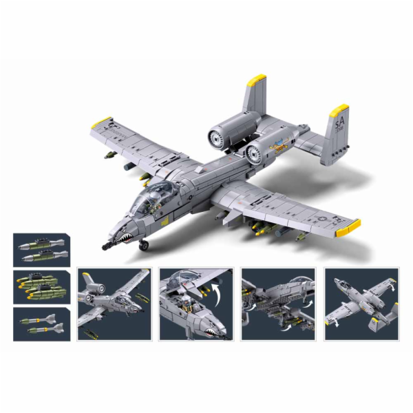 Sluban Model Bricks M38-B1362 Útočný letoun A10CS