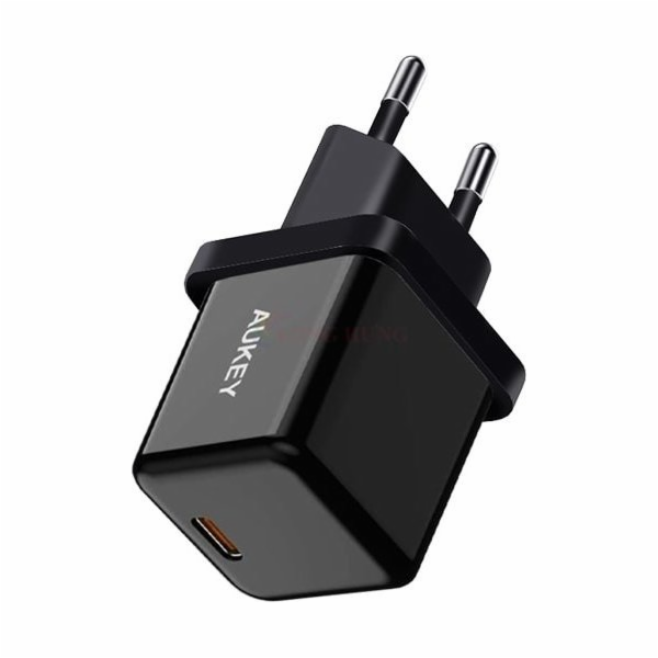 AUKEY PA-F5 OEM černá mini nabíječka do zásuvky s 1xUSB-C...