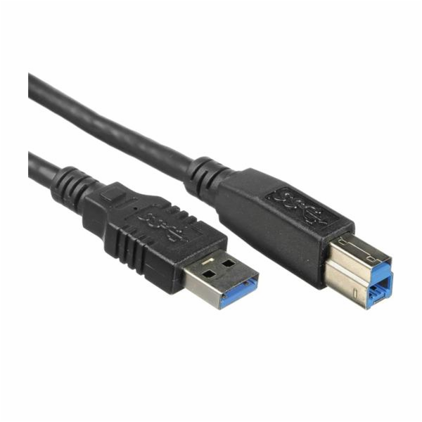 Kabel USB 3.0 Super-speed 5Gbps A-B, 9pin, 0,5m