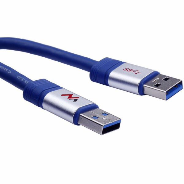 Maclean Kabel USB-A - USB-A 3m modrý (MCTV-606)