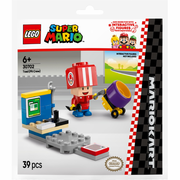 LEGO 30702 Mario Kart -Toad (Pit Crew), stavebnice