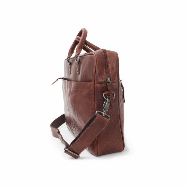 Baoobaoo Brašna Briefcase Soft pro MacBook 15"-16" Brandy
