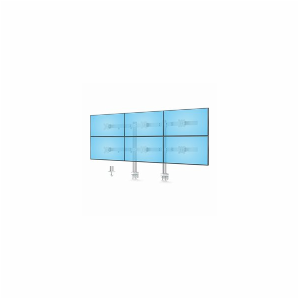 Startech Six-Monitor Desk Mount w/ Crossbar, Up To 32" Sc...