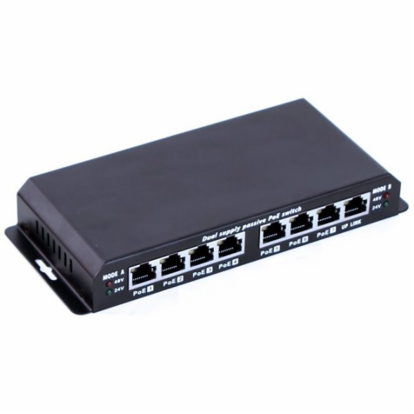 Maxlink 8 portový switch 10/100 Mbps se 7 PoE porty - bez...