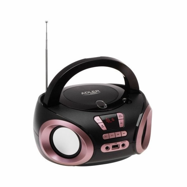 Adler Boombox CD-MP3 | USB | FM rádio | AUX | Konektor pr...