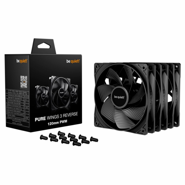 Be quiet Pure Wings 3 120mm PWM Reverse 3-Pack (schwarz, ...
