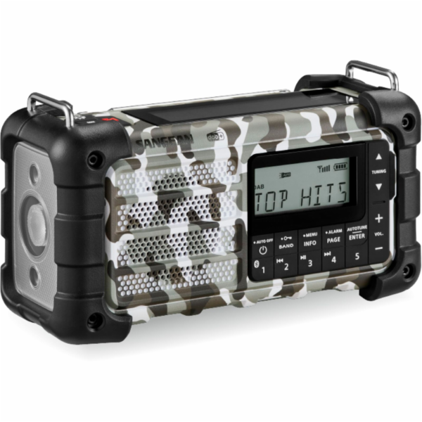 Sangean MMR-99 DAB+ Artic Camo Notfall/Kurbel/Solar Radio