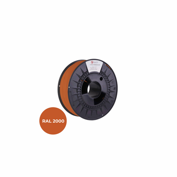 Filament C-TECH PREMIUM LINE, TPU 90A, flexibilní, žlutoo...