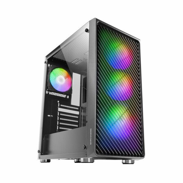 Mars Gaming MCF počítačová skříň Midi Tower Černá